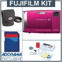 Fujifilm FinePix Z10FD Pink Digital Camera Kit with 1 GB SD Memory Card Camera Bag Professional Lens Cleaning Kit