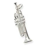 Bijou musique pendentif en argent : trompette