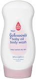 Johnson's Baby Oil Wash, Pink, 13.5-Ounce (Pack of 6)