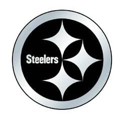 Pittsburgh Steelers Silver Metallic 3-D Auto Emblem