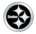 Pittsburgh Steelers Silver Metallic 3-D Auto Emblem