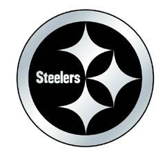 Pittsburgh Steelers Silver Auto Emblem Best Gift