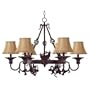 Dick Idol's Deer Ring Six Light Chandelier