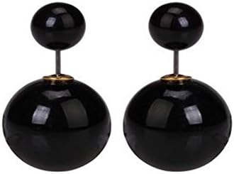 Earrings Double Side Shining Pearl Stud Earrings Big Pearl Earrings Women