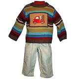 Boys 3 Pc Set Truck Sweater with Pants and Knit Top by B.T. Kids (2T - 4T)