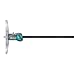 Brown & Sharpe TESA 00530248 IP67 LCD Depth Gauge, Caliper Type, 0-250mm Range, 0.01mm Graduation, +/-0.03mm Accuracy, With Rotary Stop Plate