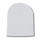 12 Short Beanies Wholesale- White