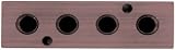 1/8 NPT Ports, 1/4 NPT Inlet, 4 Port, 1.00 W x 3.25 Lg., Aluminum Double Sided Ports - 90 Degree Manifolds, Black (1 Each)