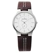 Skagen Men's 433LSL1 Slim Brown Leather Watch