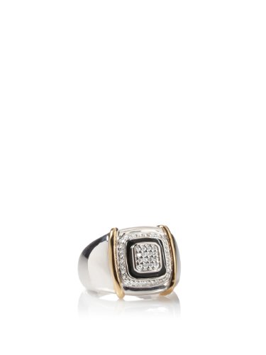 Nicky Hilton Chelsea Silver With 18k Gold Wash Ring, Size 7