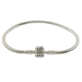 Biagi Silver European Bead Starter Bracelet with Bead Clasp