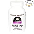 Source Naturals Bromelain, 500mg, 120 Tablets (Pack of 2)
