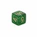 Chessex Vortex 16mm d6 Dice with numbers, Green with gold