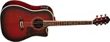 Oscar Schmidt OG2CEFBC Dreadnought Acoustic Electric Guitar