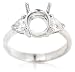 Diamond & Platinum Engagement Ring Mounting
