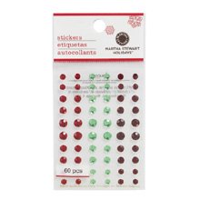 Martha Stewart Crafts Gemstones Stickers, Green and Red