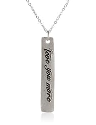 Alisa Michelle Love You More Necklace, 18"