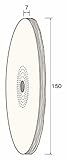 エスコ 150x7mm/12.7mmフランネルバフホイール EA818-363