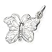 Pendant - Sterling Silver Antique Butterfly Charm