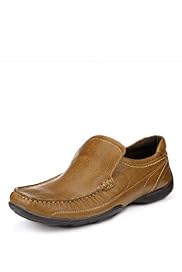 Blue Harbour Leather Slip-On Canoe Cut Shoes