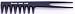 Dimples Twin Tailed Wide Tooth Rake Comb - H645