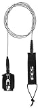 FCS Comp Surfboard Leash - Black Coaxial