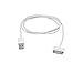 3ft Slimfit USB Sync Cable for All 30-pin iPad iPhone and iPod White for iPhone 4 / 4S, iPhone 3G / 3GS, iPad 1/2 / 3, iPod