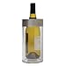 Clear Acrylic Wine Chiller w/ Stainless Steel Rim in Gift Box