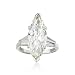 C.1980 Vintage 6.17ct Diamond Ring, .90ct t.w. Diamonds. Size 5.5