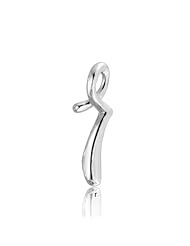 Bling Jewelry Sterling Silver Letter R Script Initial Pendant 18 inches