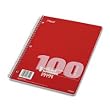 Mead Spiral Bound Notebook, College Rule, 8-1/2 x 11, White, 100 Sheets/Pad (06622)