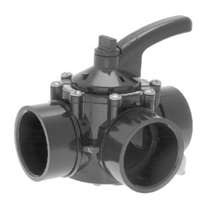 "Hayward 3-Way CPVC Diverter Valve 1.5""-2""" "Hayward 3-Way CPVC Diverter Valve 1.5""-2"""