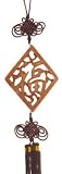 Unique Good Luck Gift - 25 Feng Shui Hanger w/ Carved Taoist Character - Good Fortune