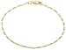 14k Yellow Gold 1.5mm Figaro Link Bracelet, 7