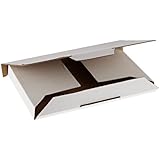 Aviditi MLRDVD Corrugated DVD Mailer, 7-5/8" Length x 5-7/16" Width x 11/16" Height, Oyster White (Bundle of 50)