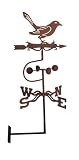 ADORN BIRD WEATHERVANE WITH WALL MOUNT Outdoor Living