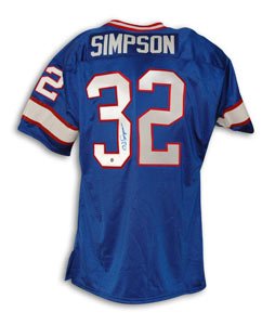 OJ Simpson Signed Buffalo Bills Jersey