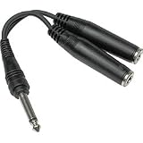 Buy Live Wire 1 4(M)-Dual 1 4(F) Y Cable (6 Inches) by Live Wire