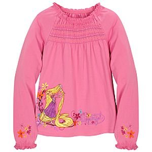 Disney Long Sleeve Fashion Tangled Rapunzel Tee