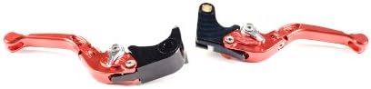 SPEEDCLICKER PROS SHORTY ADJUSTABLE FOLDING LEVER SET SUZUKI GSXR1000 05-06 AND GSXR600 GSXR750 06 07 08 09 10 11 12 RED