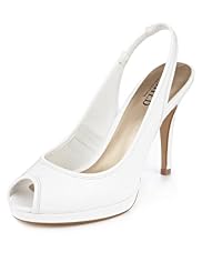 Limited Collection Peep Toe Stiletto Heel Slingback Shoes