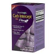 Carb Intercept With Phase 2 - Starch Neutralizer, 60 caps., (Natrol)