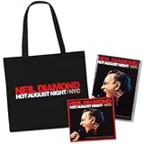 Neil Diamond Set of Hot August Night/NYC Live From Madison Square Garden including the Live DVD, audio CD and tote bag