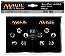 Utra Pro The Magic the Gathering (MTG) MANA SYMBOLS Back Deck Protectors (80 Sleeves)