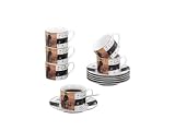 Produkt-Bild: Zeller 26581 Cappuccino-Set, 12-teilig, "Coffee Antik", Porzellan