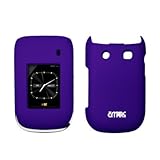 EMPIRE Purple Rubberized Snap-On Cover Case for Blackberry Style 9670