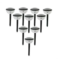 SOLAR GARDEN LIGHTS/SET OF 10/DIAMOND WHITE/BRAND NEW