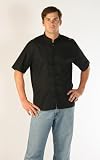 Men's Casual Shirt, Short Sleeve Traditional Chinese Cotton Shirt