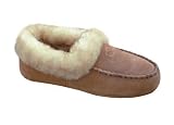 LAMO Sheepskin Womens Booties Slippers Tan