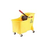 Rubbermaid Professional Plus Mop Bucket and Wringer Combo (FG728100YEL)
